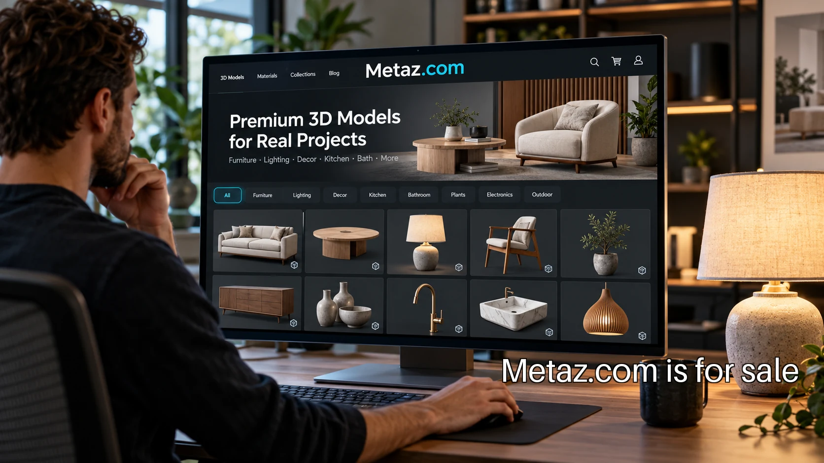A working 3D asset library in a working spatial design environment